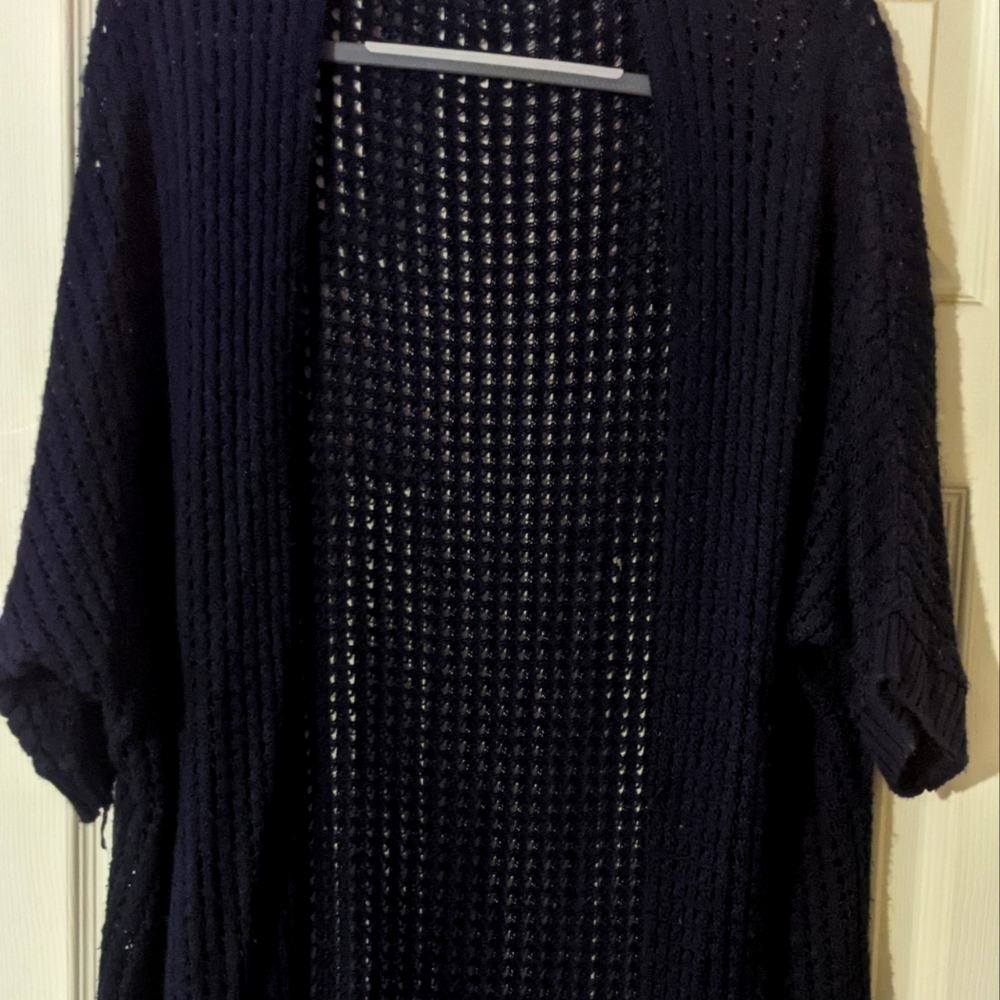 Maurices Navy Knit Cardigan Plus Size